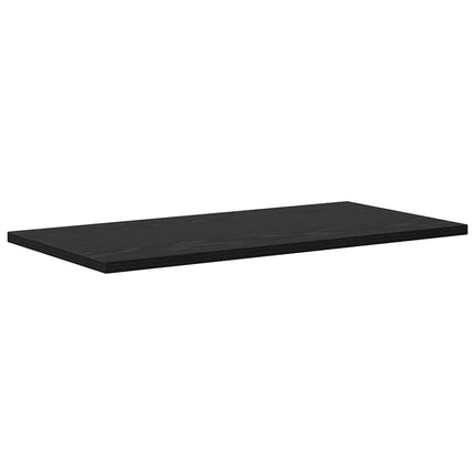 Bokhylla Bräda 4 pcs Svart 60 x 30 x 1,5 cm Konstruerat trä