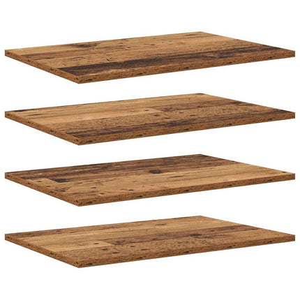 Bokhylla Bräda 4 pcs Brun 60 x 40 x 1,5 cm Konstruerat trä