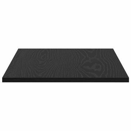 Bokhylla Bräda 4 pcs Svart 60 x 40 x 1,5 cm Konstruerat trä