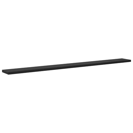 Bokhylla Bräda 4 pcs Svart 100 x 10 x 1,5 cm Konstruerat trä