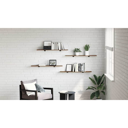 Bokhylla Bräda 3 nivåer 4 st 100 x 20 x 1,5 cm Konstruerat trä