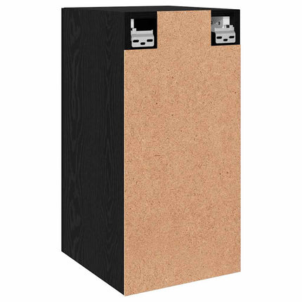 Vägg TV Skåp Svart Ek 30,5 x 30 x 60 cm Konstruerat trä