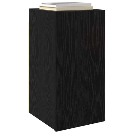 Vägg TV Skåp Svart Ek 30,5 x 30 x 60 cm Konstruerat trä