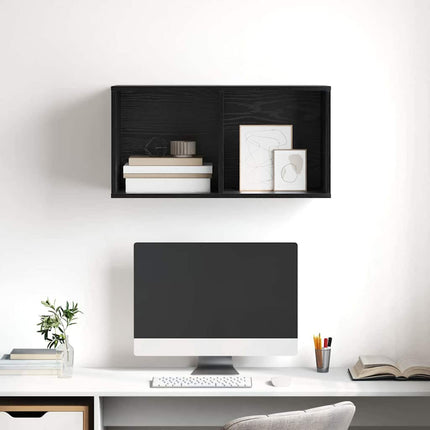 TV-bänkset Svart Ek 37 x 37 x 72 cm Konstruerat trä