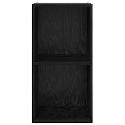 TV-bänkset Svart Ek 37 x 37 x 72 cm Konstruerat trä