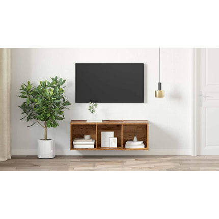 TV-bänkset 37 x 37 x 107 cm Gammalt trä Konstruerat trä