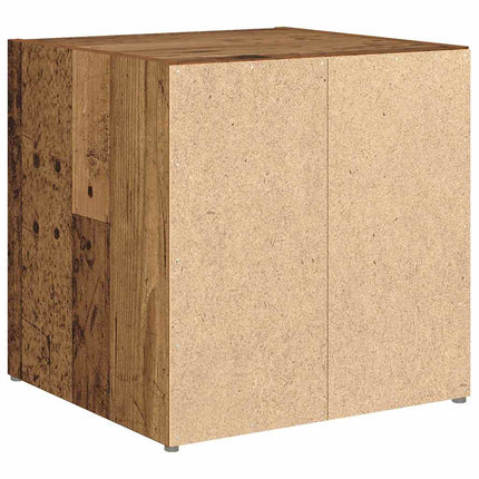 TV-bänkset 2 pcs Gammalt trä 37 x 35 x 37,5 cm Konstruerat trä
