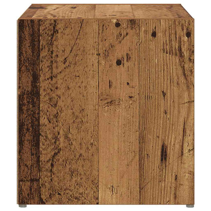 TV-bänkset 2 pcs Gammalt trä 37 x 35 x 37,5 cm Konstruerat trä