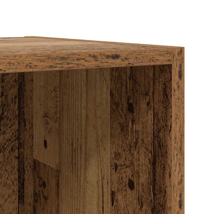 TV-bänkset 4 pcs Gammalt trä 37 x 35 x 37,5 cm Konstruerat trä