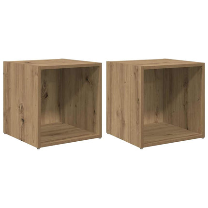 TV-bänkset 2 pcs Artisan Ek 37 x 35 x 37,5 cm Konstruerat trä