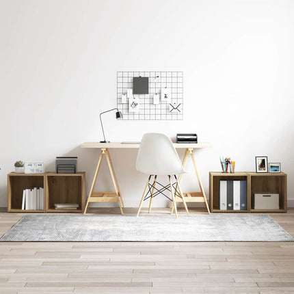 TV-bänkset 4 pcs Artisan Ek 37 x 35 x 37,5 cm Konstruerat trä