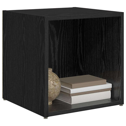 TV-bänkset 4 pcs Svart 37 x 35 x 37,5 cm Konstruerat trä