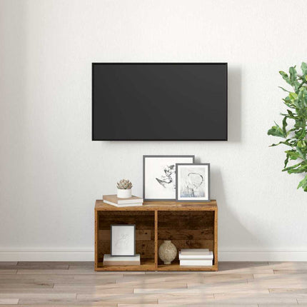 TV-bänkset Väggmonterad Brun 72 x 35 x 37 cm Konstruerat trä