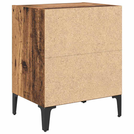 Nattduksbord Gammalt trä 40 x 30 x 50 cm Konstruerat trä