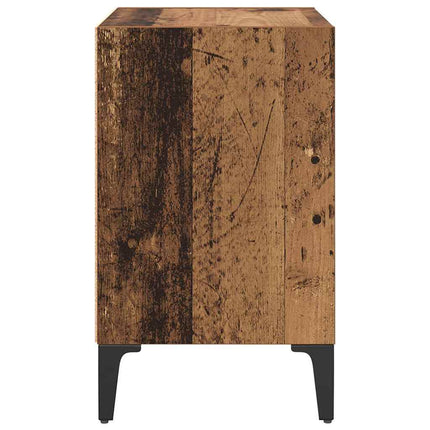 Nattduksbord Gammalt trä 40 x 30 x 50 cm Konstruerat trä