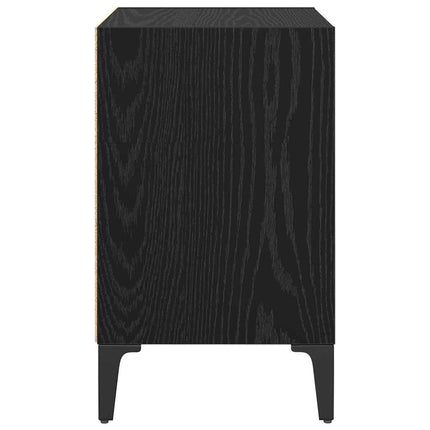 Nattduksbord Svart Ek 40 x 30 x 50 cm Konstruerat trä
