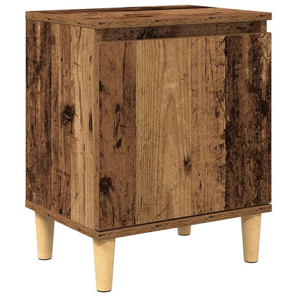 Nattduksbord Gammalt trä 40 x 30 x 50 cm Konstruerat trä