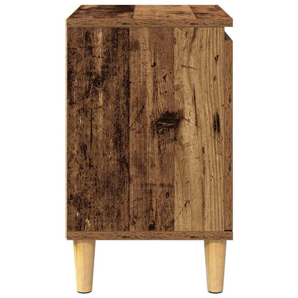 Nattduksbord Gammalt trä 40 x 30 x 50 cm Konstruerat trä