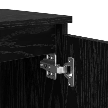 Nattduksbord Svart Ek 40 x 30 x 50 cm Konstruerat trä