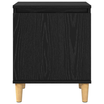 Nattduksbord Svart Ek 40 x 30 x 50 cm Konstruerat trä