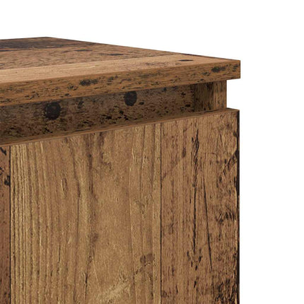 Nattduksbord Gammalt trä 40 x 30 x 50 cm Konstruerat trä