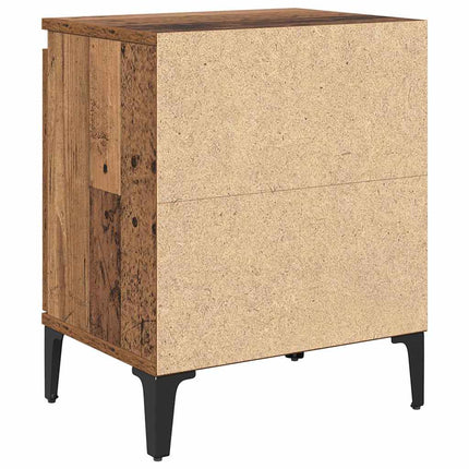 Nattduksbord Gammalt trä 40 x 30 x 50 cm Konstruerat trä