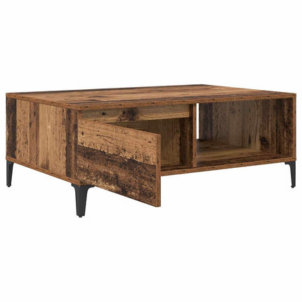Kaffeebord Gammalt trä 90 x 60 x 35 cm Konstruerat trä