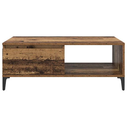 Kaffeebord Gammalt trä 90 x 60 x 35 cm Konstruerat trä