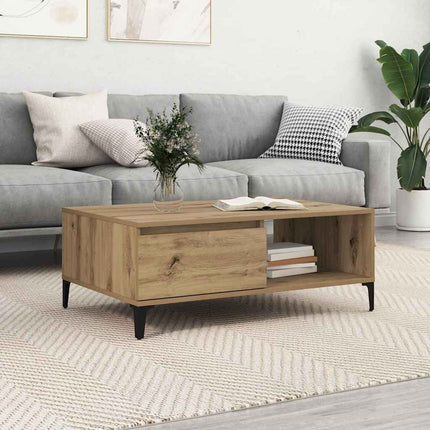 Kaffeebord artisan ek 90 x 60 x 35 cm Konstruerat trä