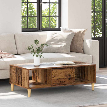 Kaffeebord Gammalt trä 102 x 55 x 35 cm Konstruerat trä