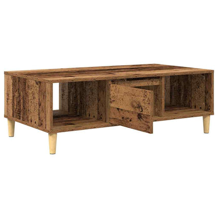 Kaffeebord Gammalt trä 102 x 55 x 35 cm Konstruerat trä