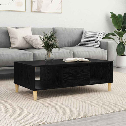 Kaffeebord Svart Ek 102 x 55 x 35 cm Konstruerat trä