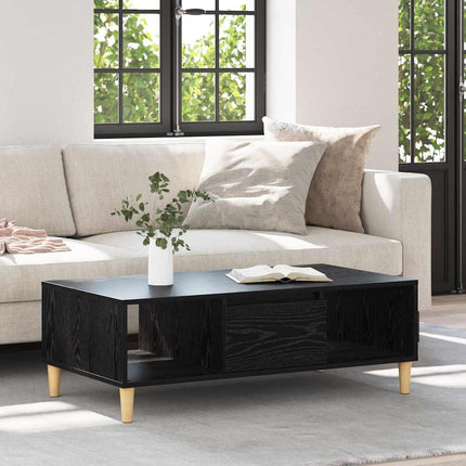 Kaffeebord Svart Ek 102 x 55 x 35 cm Konstruerat trä