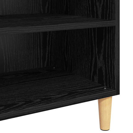 Sideboard Svart Ek 57 x 35 x 89.5 cm Konstruerat trä