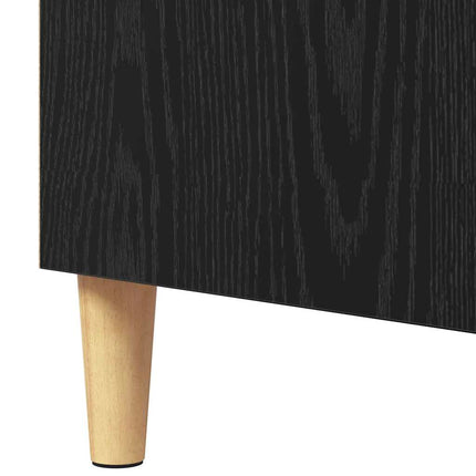 Sideboard Svart Ek 57 x 35 x 89.5 cm Konstruerat trä