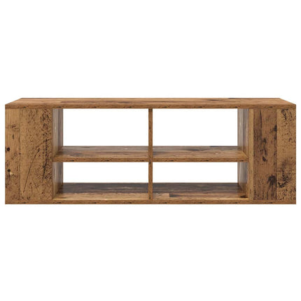 TV-bänkset 102 x 35 x 35 cm Gammalt trä Konstruerat trä