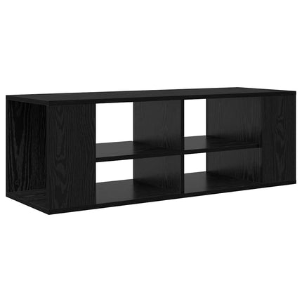 TV-bänkset Svart Ek 102 x 35 x 35 cm Konstruerat trä