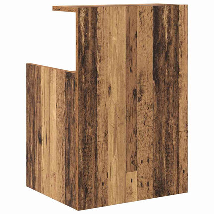 Nattduksbord Gammalt trä 40 x 35 x 60 cm Konstruerat trä