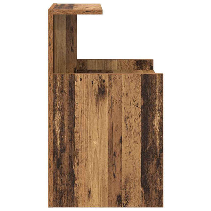 Nattduksbord Gammalt trä 40 x 35 x 60 cm Konstruerat trä