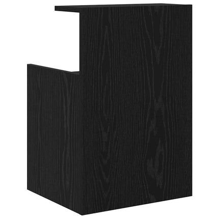 Nattduksbord Svart Ek 40 x 35 x 60 cm Konstruerat trä