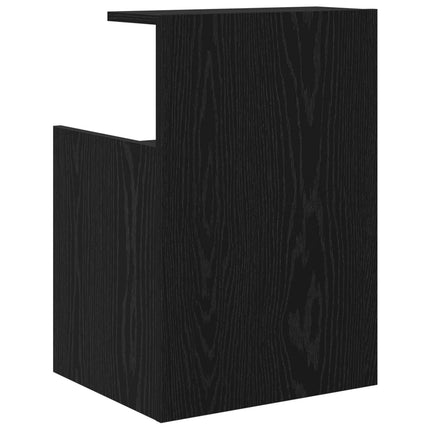 Nattduksbord Svart Ek 40 x 35 x 60 cm Konstruerat trä