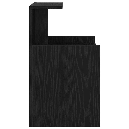 Nattduksbord Svart Ek 40 x 35 x 60 cm Konstruerat trä