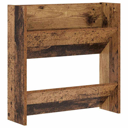 Skoskåp 2 pcs Gammalt trä 60 x 18 x 60 cm Konstruerat trä