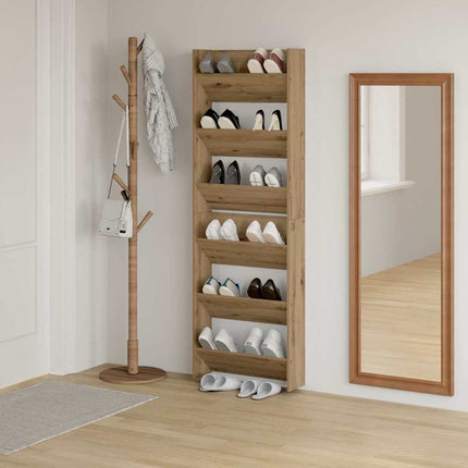 Skoskåp 2 pcs Artisan Ek 60 x 18 x 90 cm Konstruerat trä