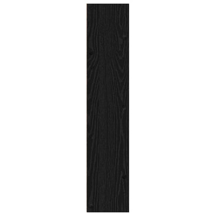 Skoskåp med hylla Svart Ek 60 x 18 x 90 cm Konstruerat trä