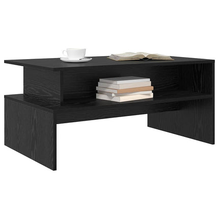 Kaffeebord Svart Ek 90 x 55 x 42,5 cm Konstruerat trä