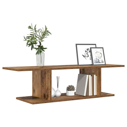TV-bänkset Väggmonterad Brun 103 x 30 x 26,5 cm Konstruerat trä