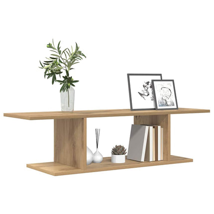TV-bänkset Väggmonterad Brun 103 x 30 x 26,5 cm Konstruerat trä