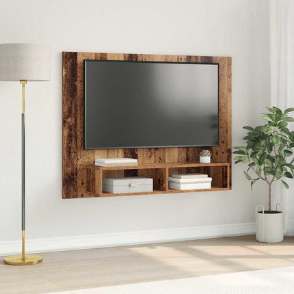 TV-bänkset Gammalt trä 120 x 23,5 x 90 cm Konstruerat trä