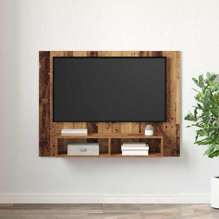 TV-bänkset Gammalt trä 120 x 23,5 x 90 cm Konstruerat trä